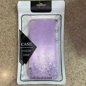 Purple glitter case (iPhone x)